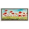 Stupell Industries Bright Red Poppies Meadow Framed Floater Canvas Wall Art